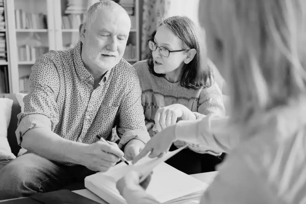 Couple discussing Power of Attorney in Wilmington